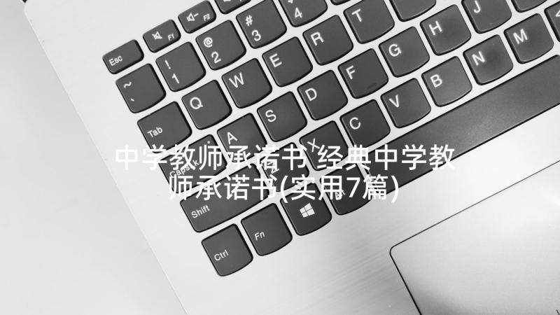 中学教师承诺书 经典中学教师承诺书(实用7篇)