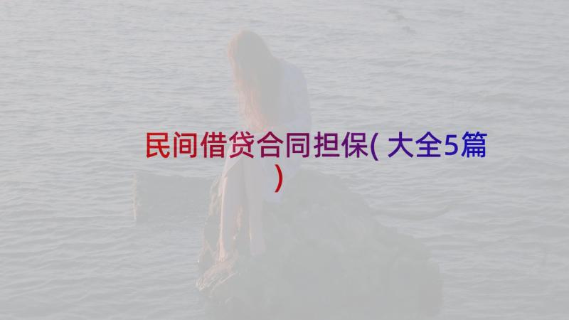 民间借贷合同担保(大全5篇)