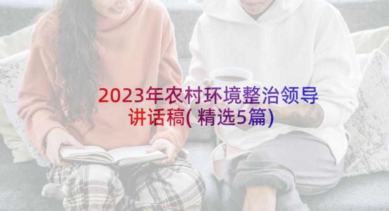 2023年农村环境整治领导讲话稿(精选5篇)