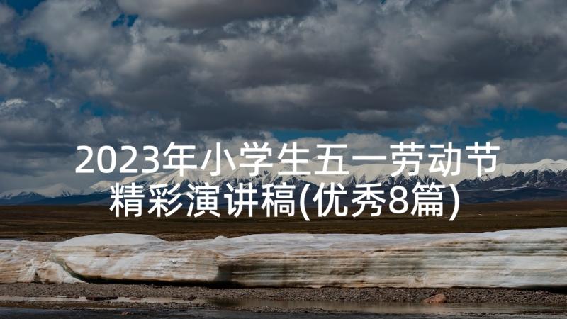 2023年小学生五一劳动节精彩演讲稿(优秀8篇)