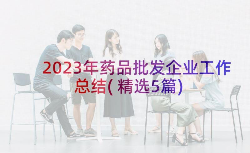 2023年药品批发企业工作总结(精选5篇)