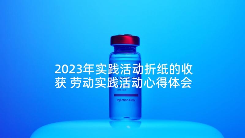 2023年实践活动折纸的收获 劳动实践活动心得体会报告(优秀7篇)