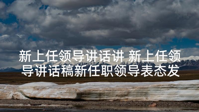 新上任领导讲话讲 新上任领导讲话稿新任职领导表态发言(大全6篇)