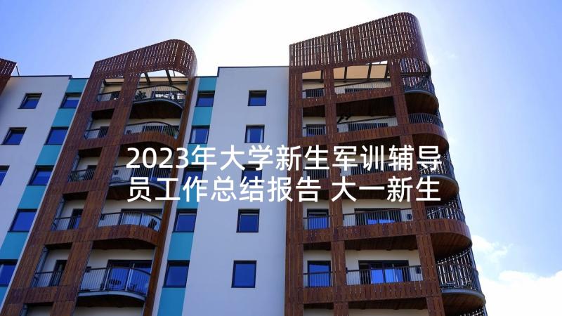 2023年大学新生军训辅导员工作总结报告 大一新生军训辅导员助理工作总结(通用5篇)