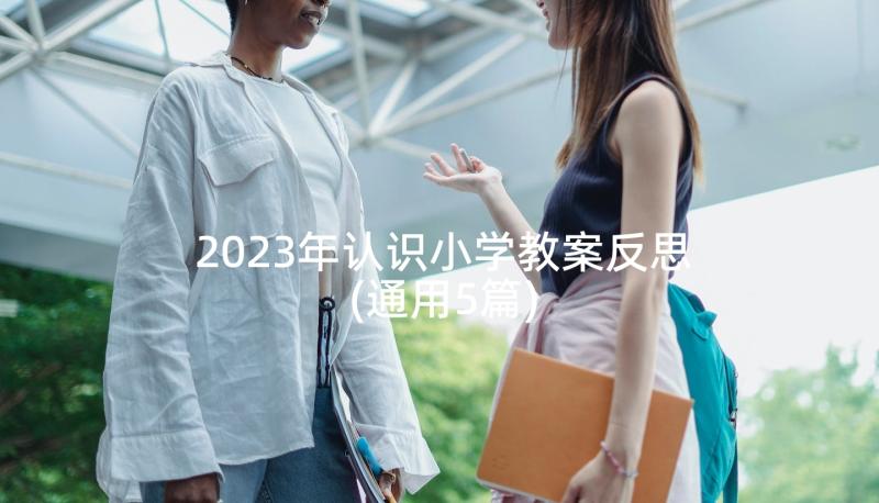 2023年认识小学教案反思(通用5篇)