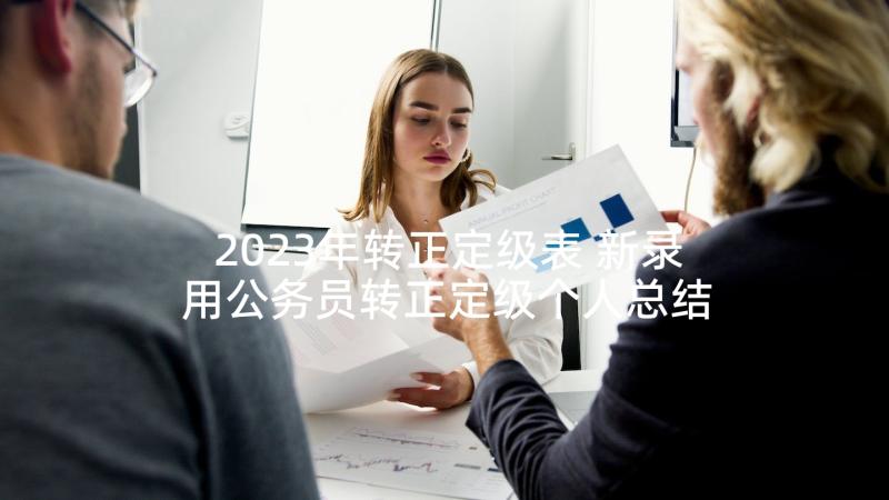 2023年转正定级表 新录用公务员转正定级个人总结(精选10篇)