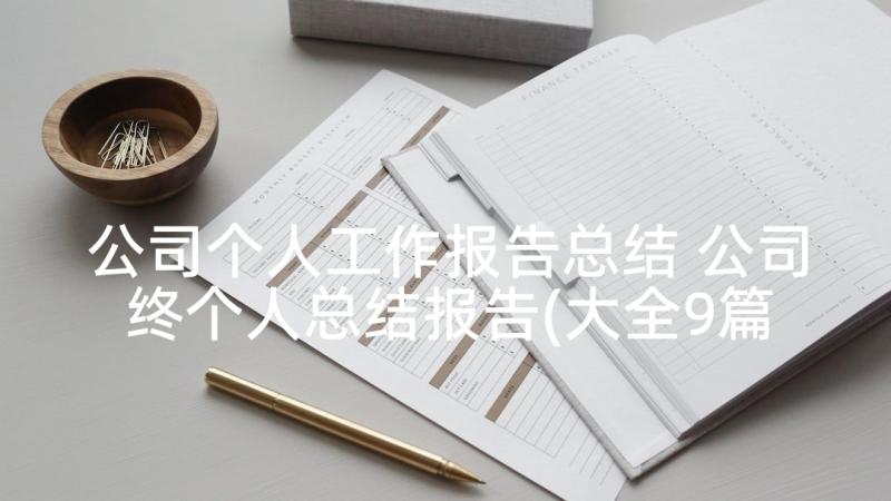 公司个人工作报告总结 公司终个人总结报告(大全9篇)