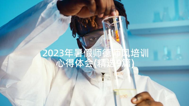 2023年暑假师德师风培训心得体会(精选9篇)