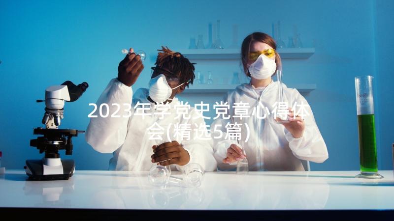 2023年学党史党章心得体会(精选5篇)