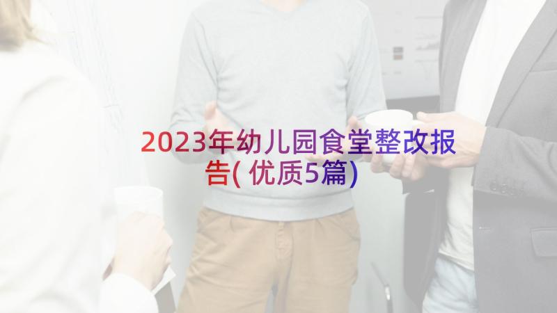 2023年幼儿园食堂整改报告(优质5篇)