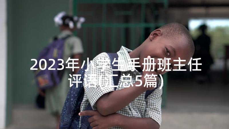 2023年小学生手册班主任评语(汇总5篇)