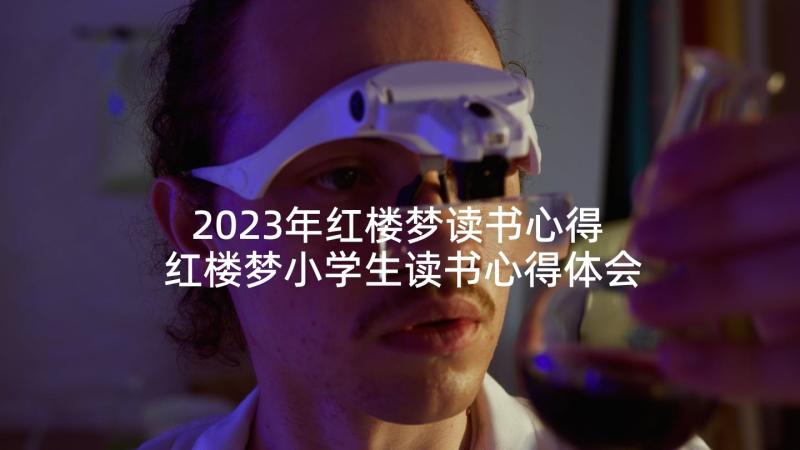 2023年红楼梦读书心得 红楼梦小学生读书心得体会(精选7篇)