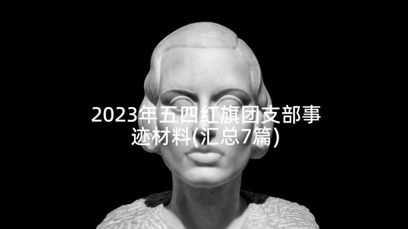 2023年五四红旗团支部事迹材料(汇总7篇)