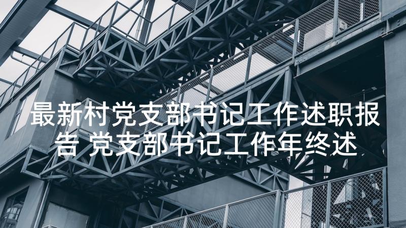 最新村党支部书记工作述职报告 党支部书记工作年终述职报告(精选5篇)