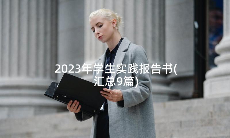 2023年学生实践报告书(汇总9篇)