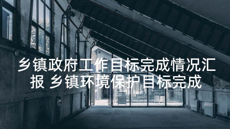 乡镇政府工作目标完成情况汇报 乡镇环境保护目标完成情况自查报告(优秀5篇)