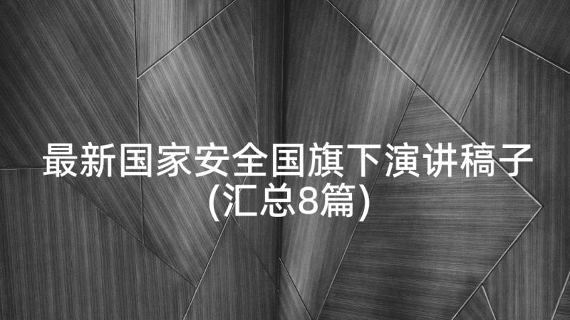 最新国家安全国旗下演讲稿子(汇总8篇)