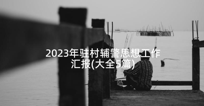 2023年驻村辅警思想工作汇报(大全5篇)