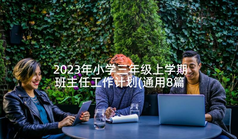 2023年小学三年级上学期班主任工作计划(通用8篇)