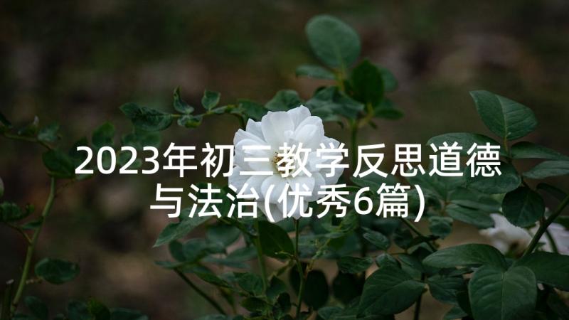 2023年初三教学反思道德与法治(优秀6篇)