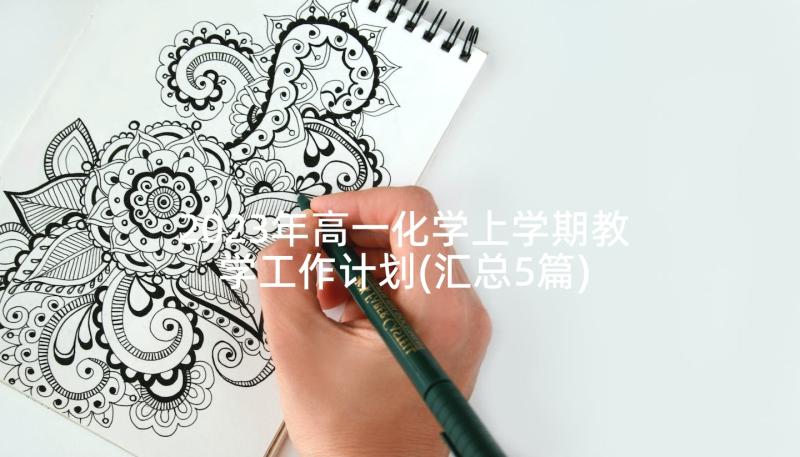 2023年高一化学上学期教学工作计划(汇总5篇)