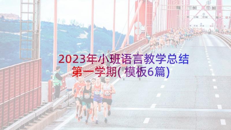 2023年小班语言教学总结第一学期(模板6篇)