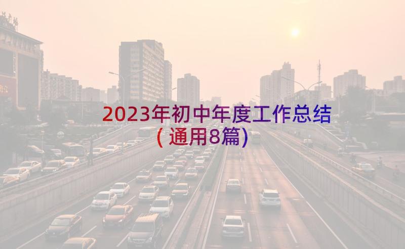 2023年初中年度工作总结(通用8篇)