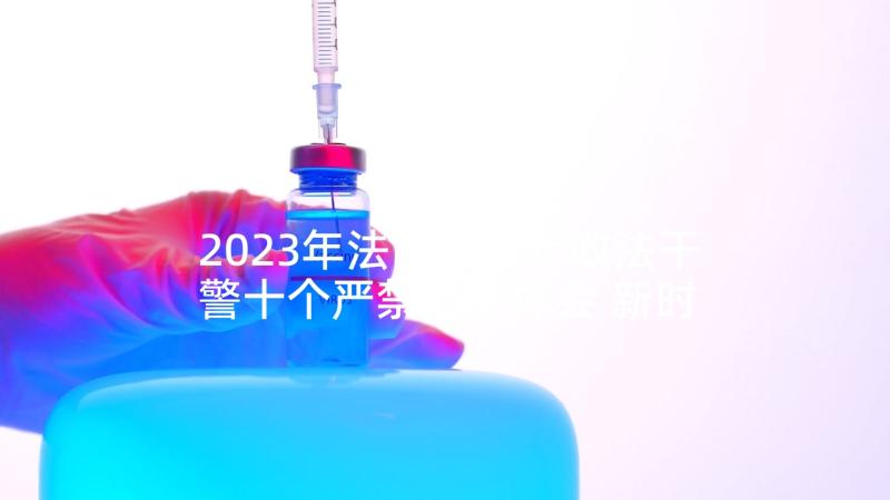 2023年法院新时代政法干警十个严禁心得体会 新时代政法干警十个严禁心得体会(优质5篇)