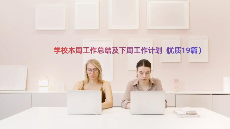 学校本周工作总结及下周工作计划（优质19篇）