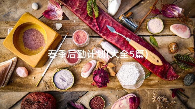 春季后勤计划(大全5篇)