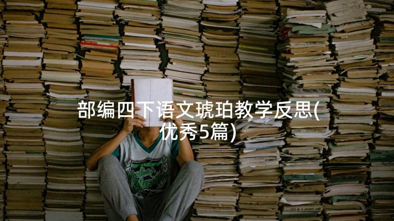 部编四下语文琥珀教学反思(优秀5篇)