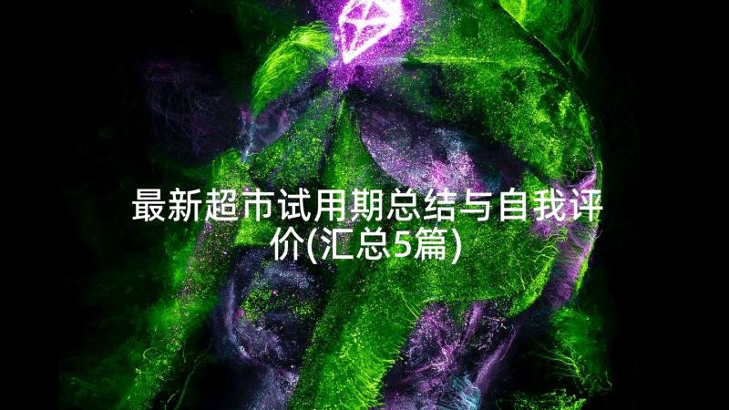 最新超市试用期总结与自我评价(汇总5篇)