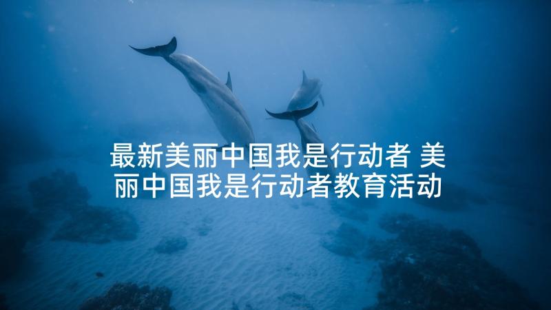 最新美丽中国我是行动者 美丽中国我是行动者教育活动总结(通用9篇)