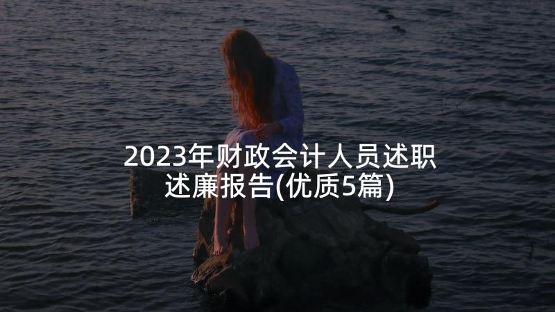 2023年财政会计人员述职述廉报告(优质5篇)