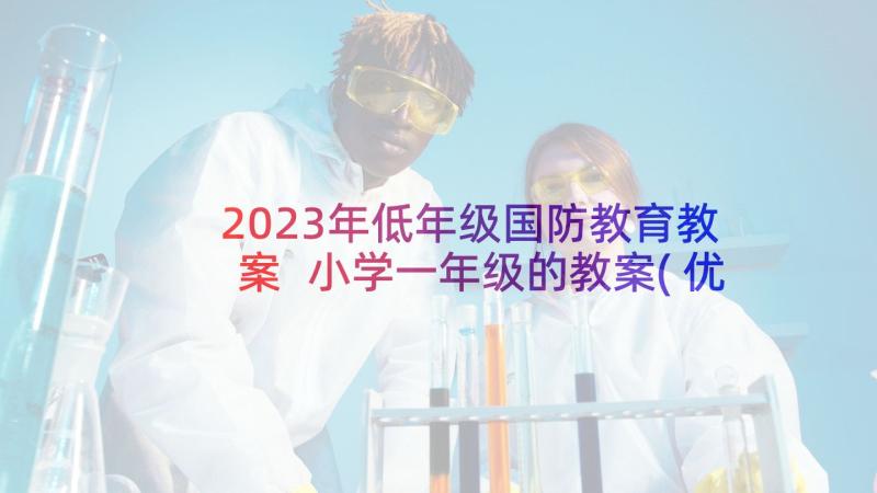 2023年低年级国防教育教案 小学一年级的教案(优秀5篇)