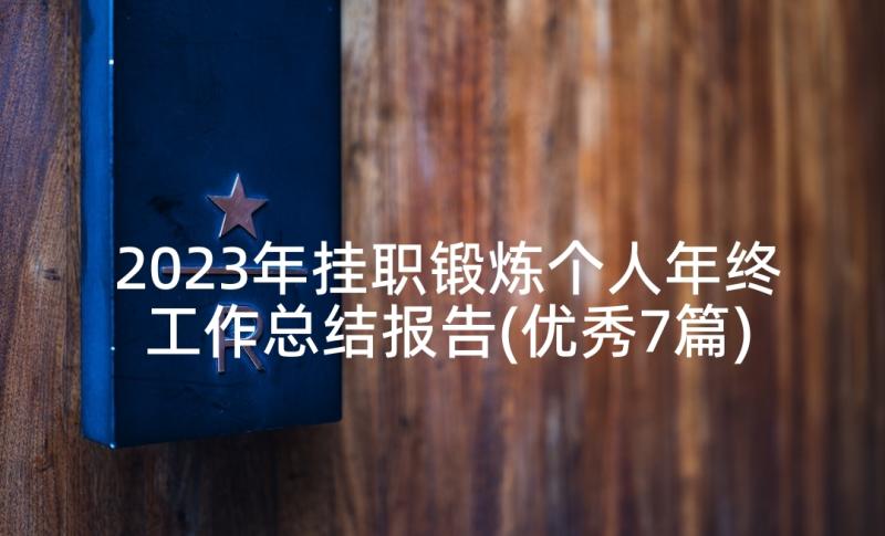 2023年挂职锻炼个人年终工作总结报告(优秀7篇)