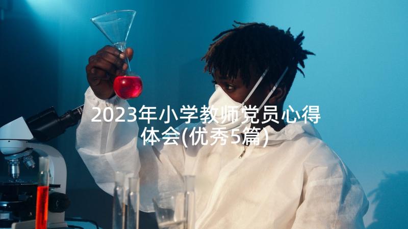 2023年小学教师党员心得体会(优秀5篇)