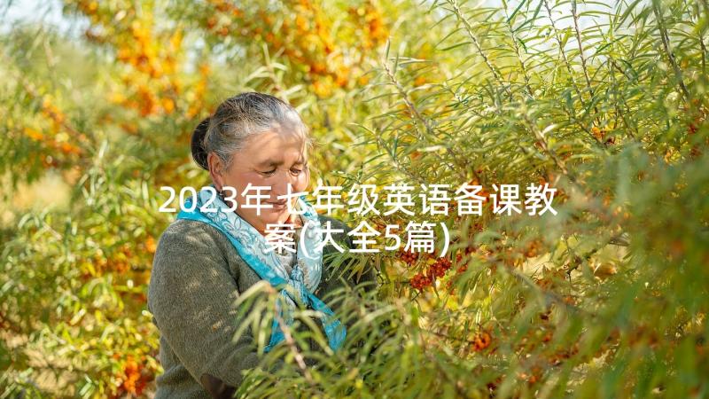 2023年七年级英语备课教案(大全5篇)