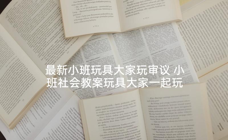 最新小班玩具大家玩审议 小班社会教案玩具大家一起玩(通用5篇)