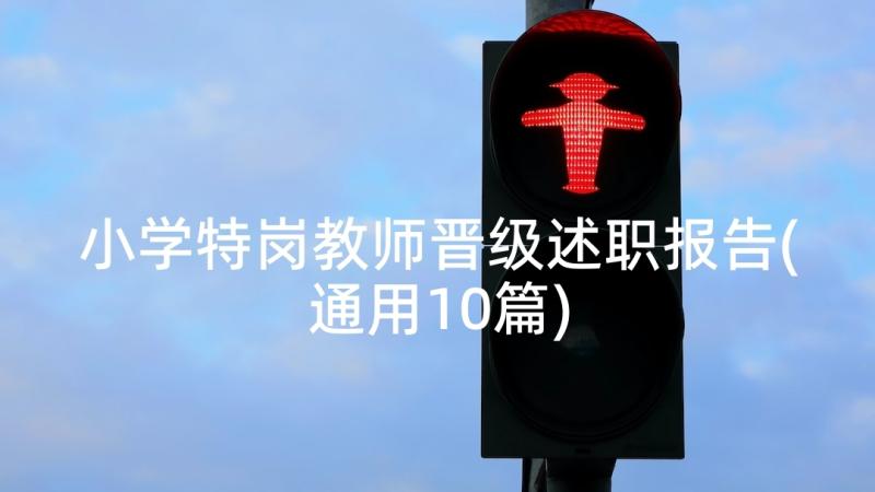 小学特岗教师晋级述职报告(通用10篇)