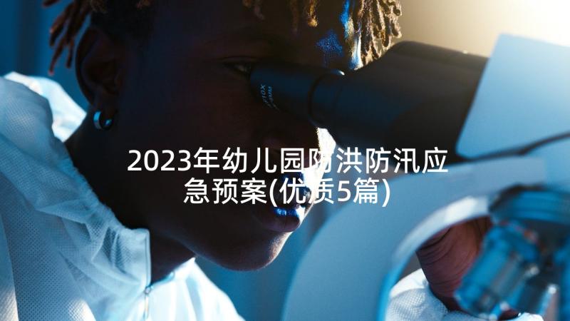 2023年幼儿园防洪防汛应急预案(优质5篇)