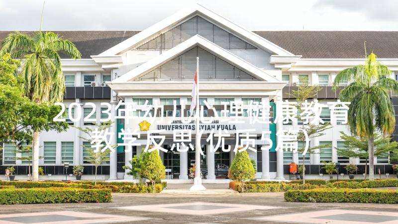 2023年幼儿心理健康教育教学反思(优质5篇)