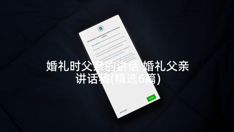 婚礼时父亲的讲话 婚礼父亲讲话稿(精选6篇)