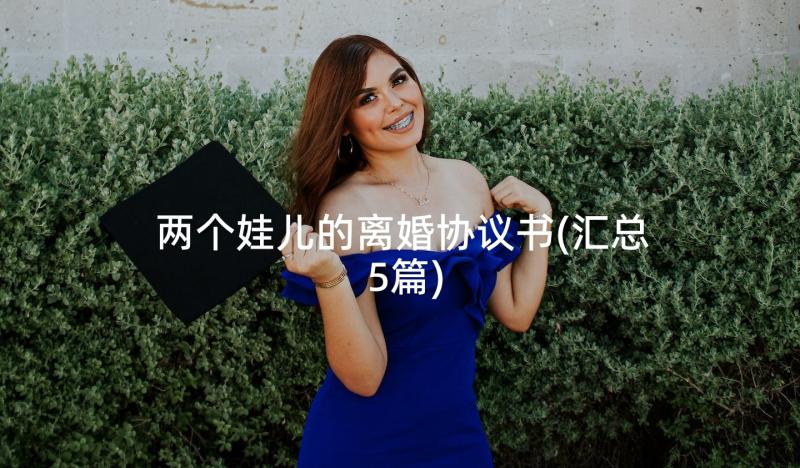 两个娃儿的离婚协议书(汇总5篇)