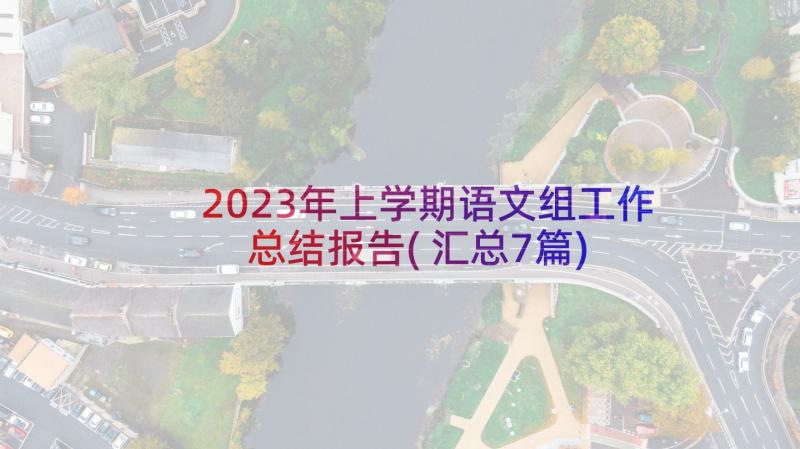 2023年上学期语文组工作总结报告(汇总7篇)