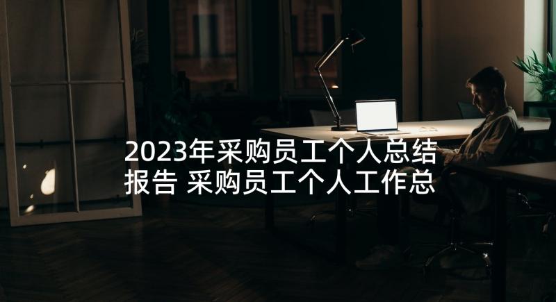 2023年采购员工个人总结报告 采购员工个人工作总结(大全9篇)