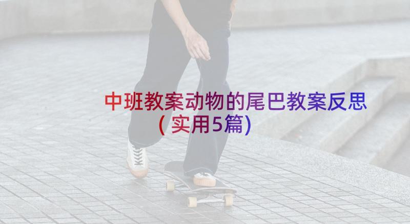 中班教案动物的尾巴教案反思(实用5篇)