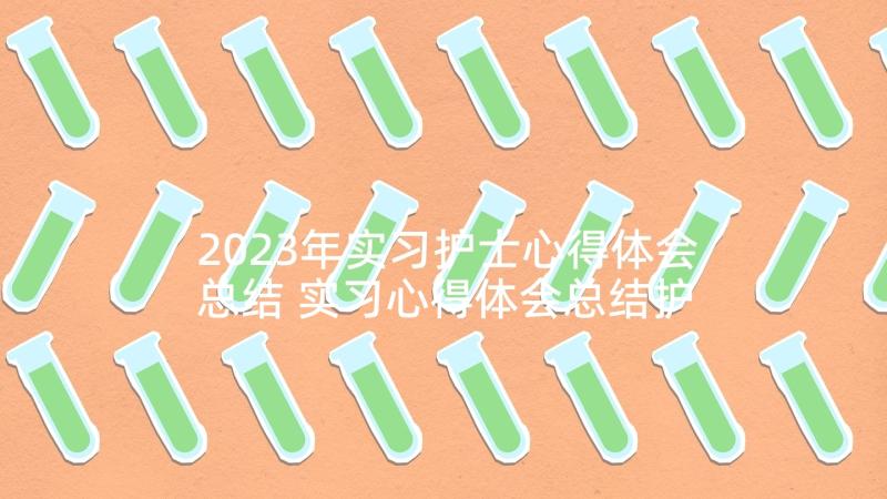 2023年实习护士心得体会总结 实习心得体会总结护士(精选5篇)