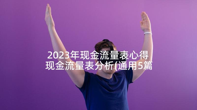 2023年现金流量表心得 现金流量表分析(通用5篇)