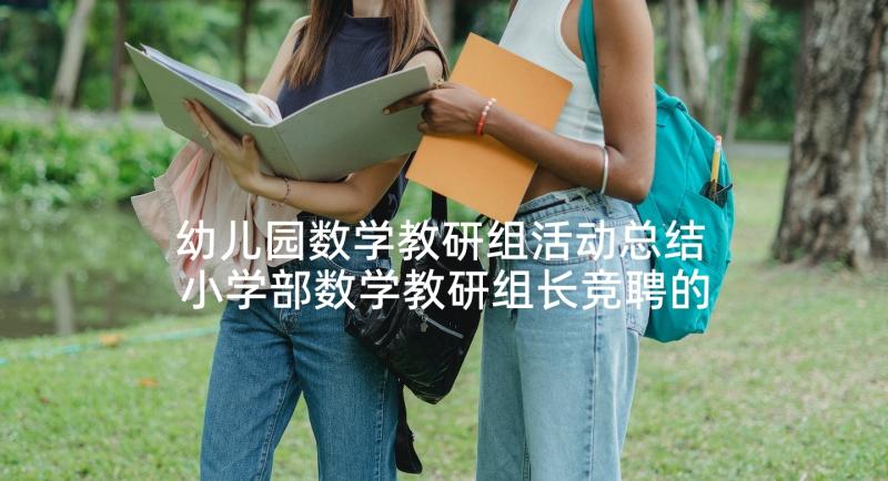 幼儿园数学教研组活动总结 小学部数学教研组长竞聘的述职报告(大全5篇)